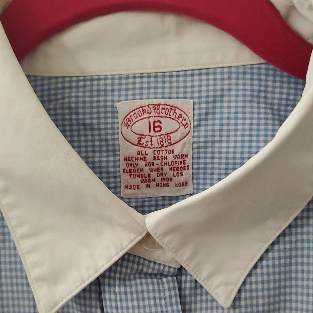 Brooks Brothers Blue and White Button Down Shirt - Picture 2 of 3